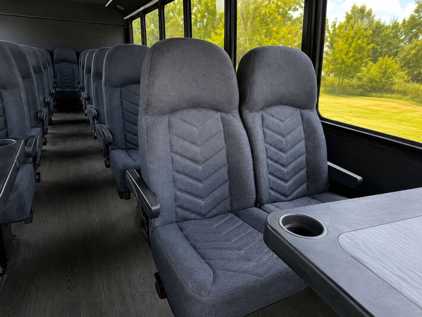 15 passenger minibus interior