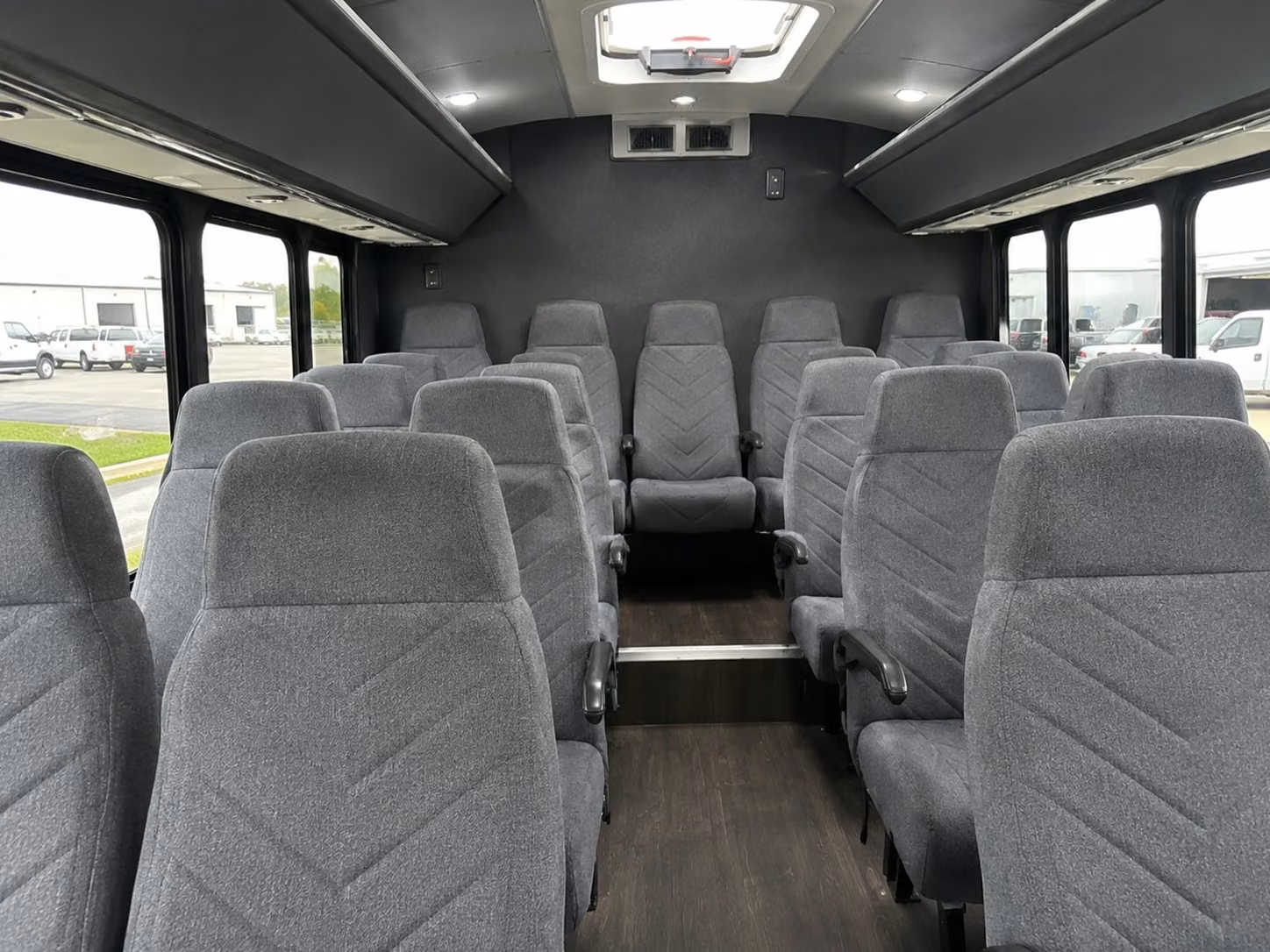 18 passenger minibus interior