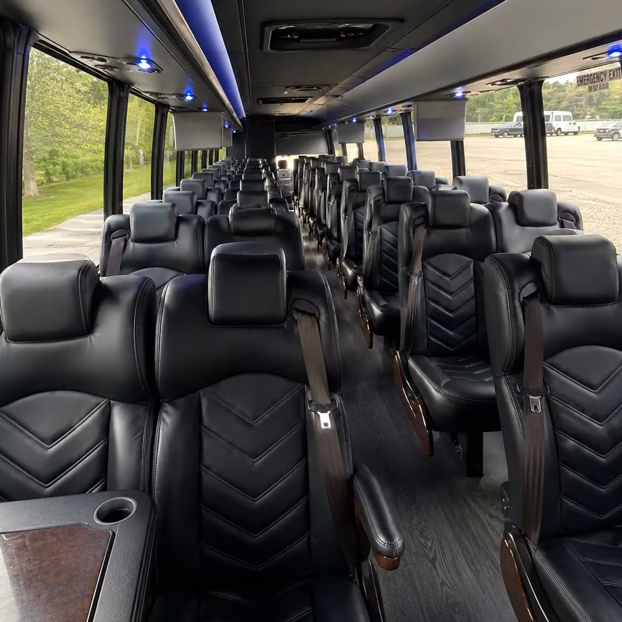 28 passenger minibus interior