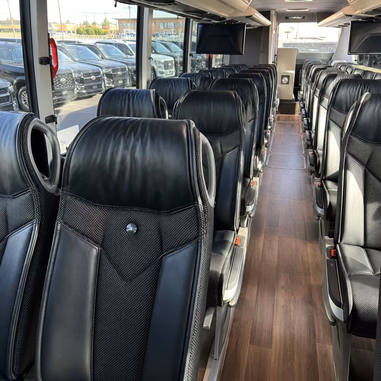 pearland 56 passenger charter bus rental