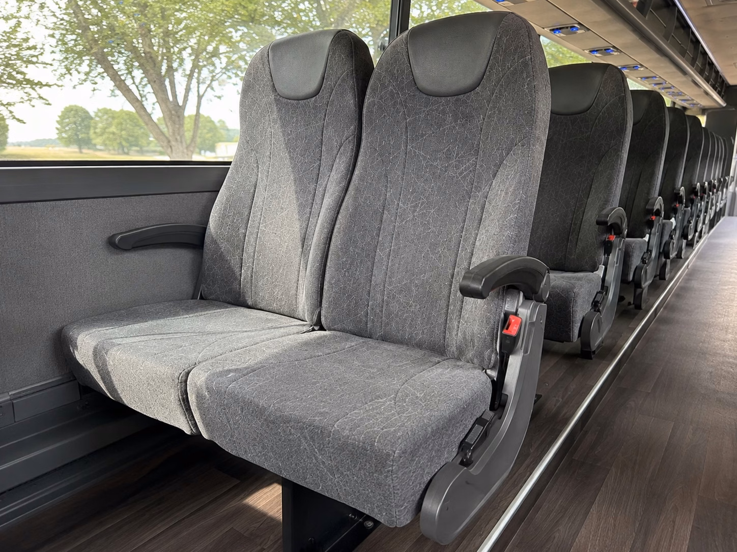 pearland charter bus interior