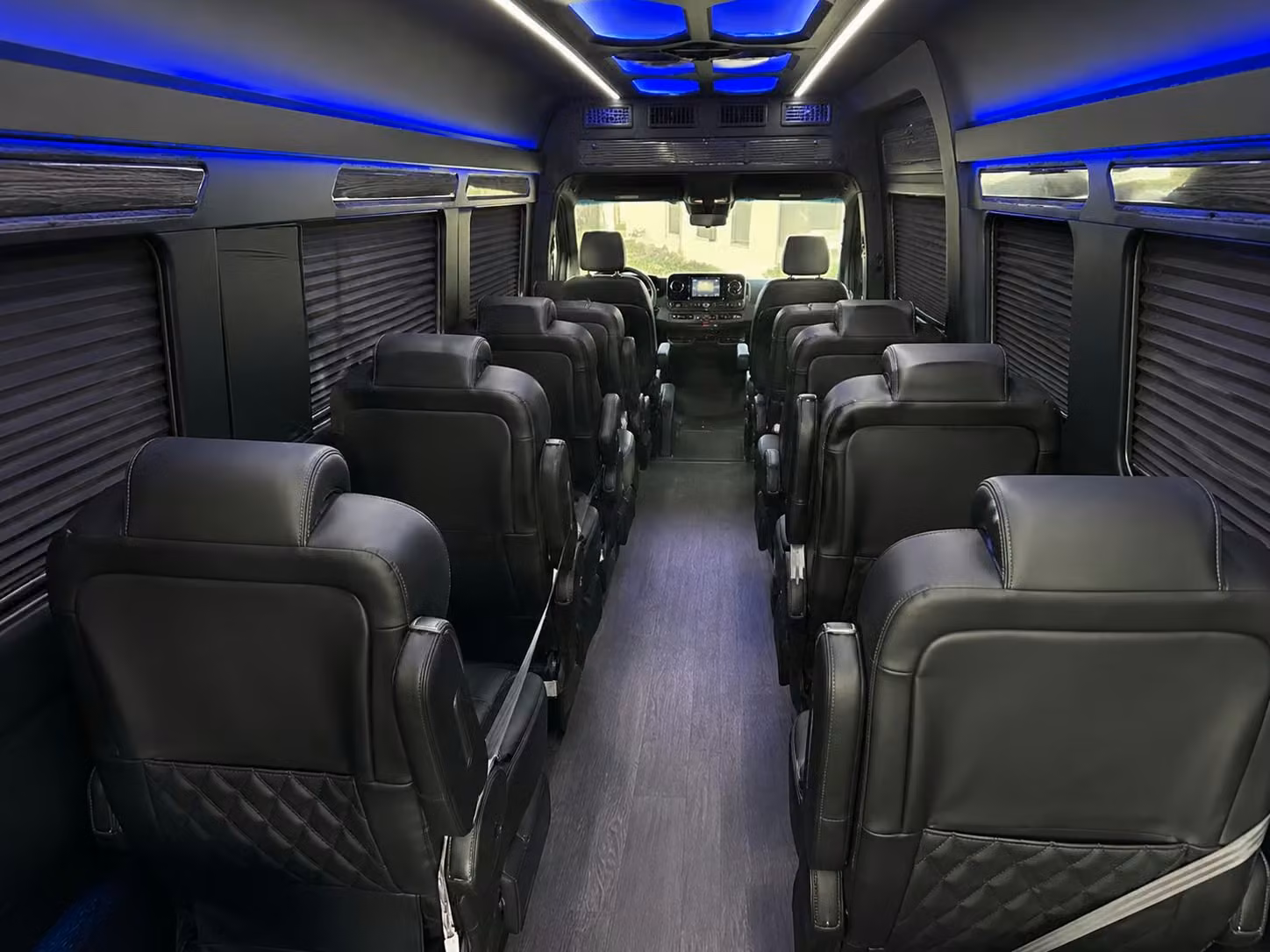 sprinter van with driver inside